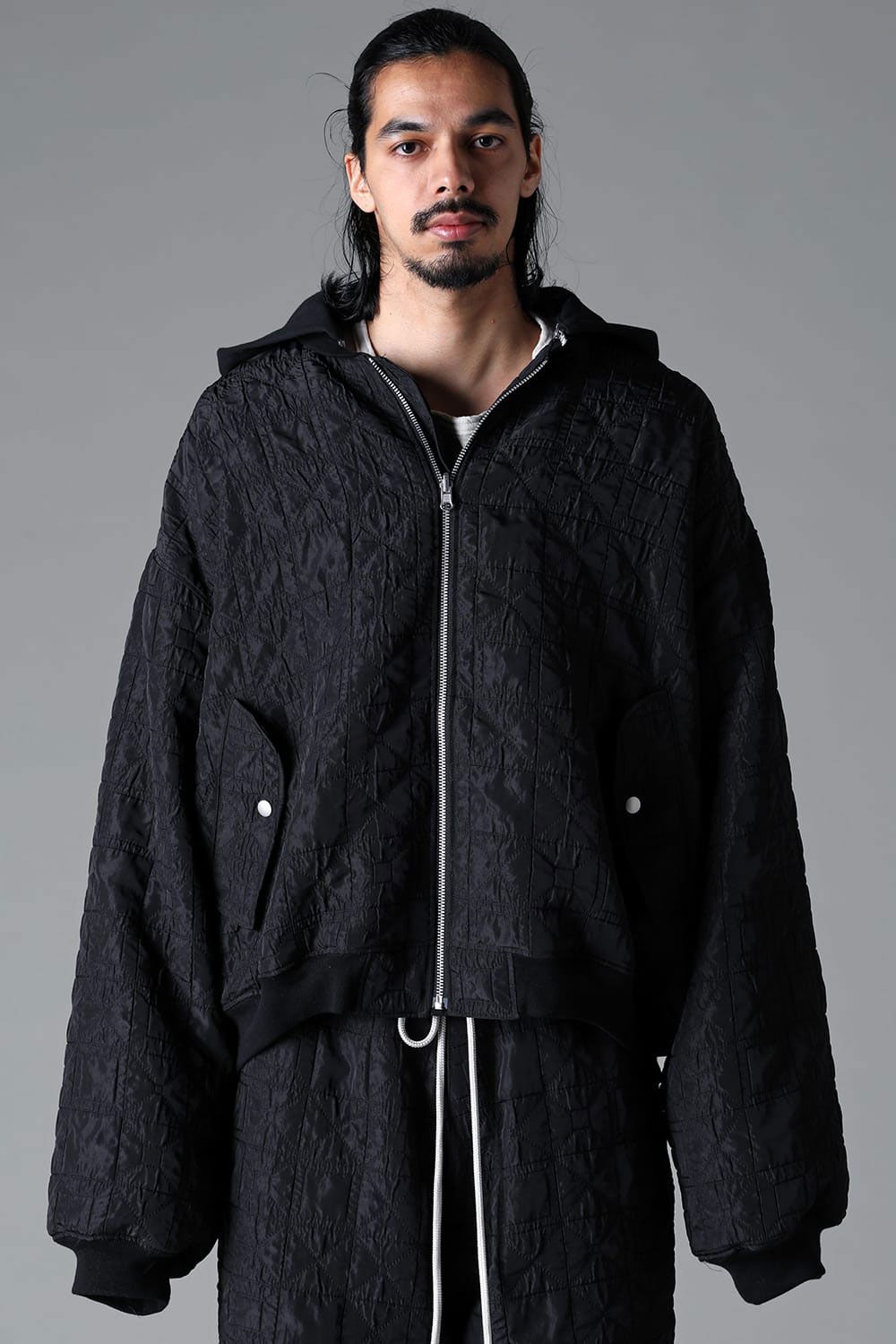JUMBO HOODED MA-1 BLOUSON / ブラック