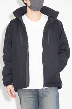 スタンドネックダウンジャケット / ブラック