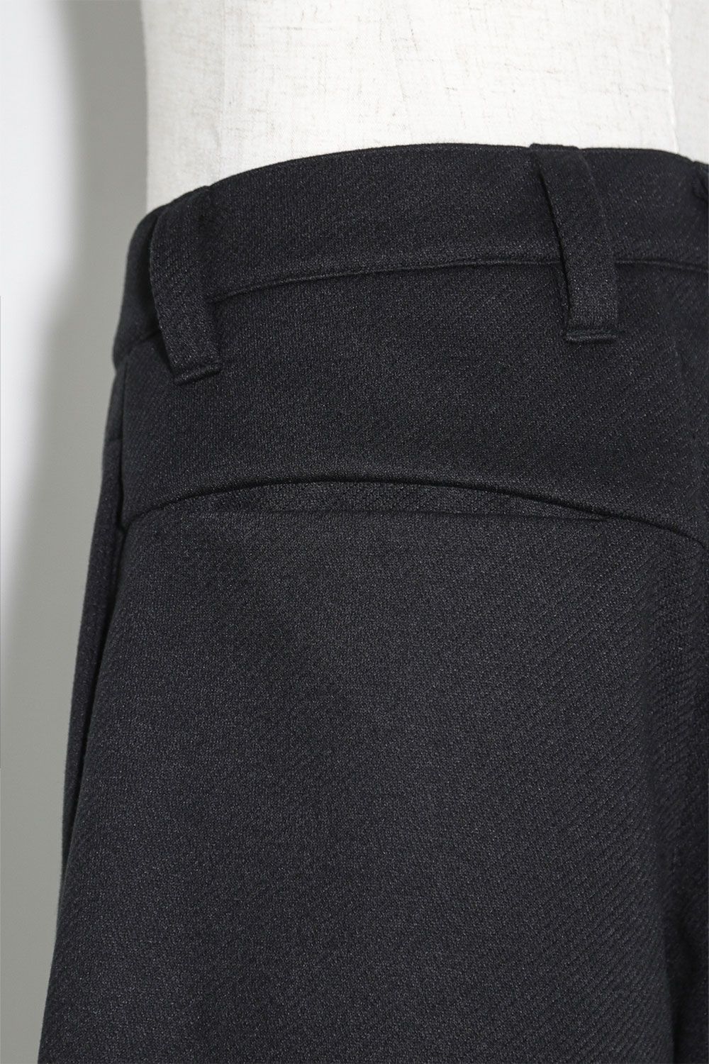 ニットタックワイドパンツ / Knitted Tuck Wide Pants / ブラック / ag-10032-2
