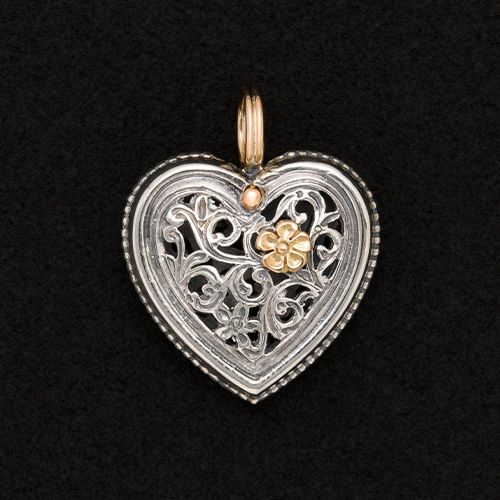 Garden Shadows Heart Pendant / GP038