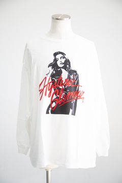 LEATHER WOMAN オーバーサイズTシャツ / ホワイト