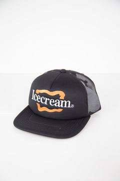 【ICECREAM】ESSENTIAL TRUCKER CAP / ブラック