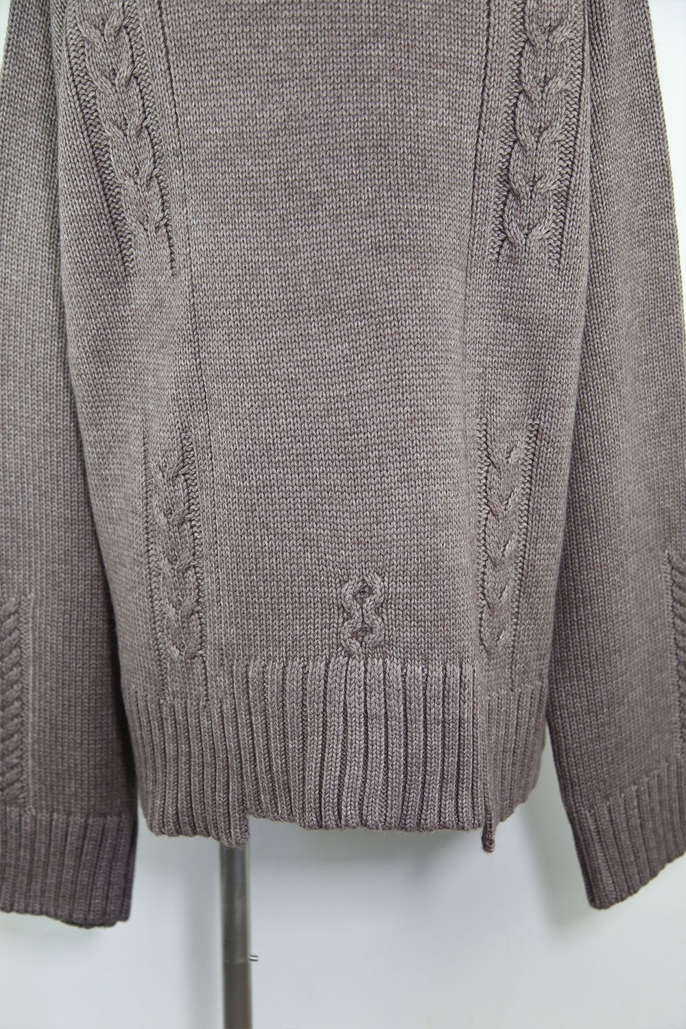 ローゲージニットプルオーバー / Low Gauge Knit Pullover / グレー