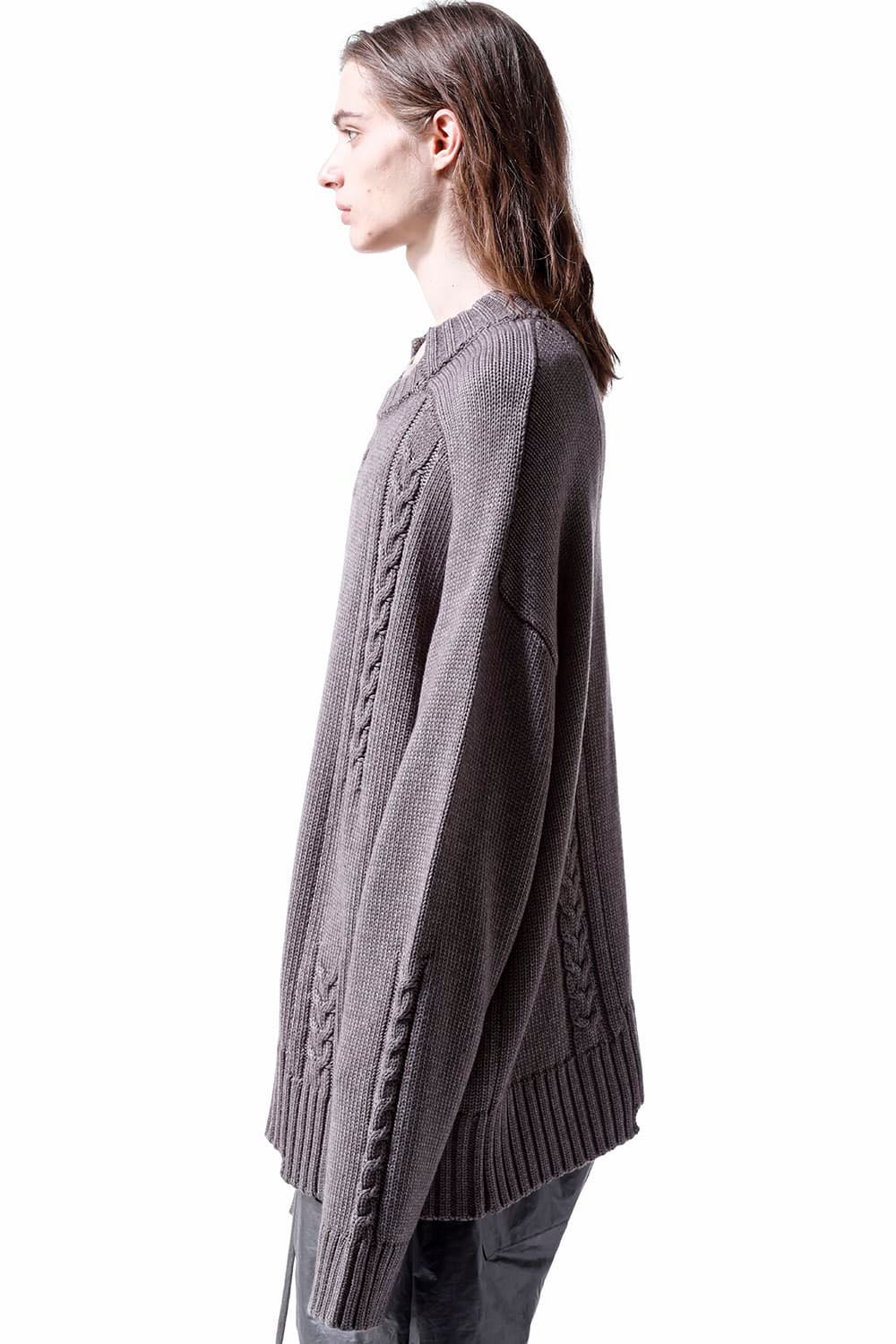 ローゲージニットプルオーバー / Low Gauge Knit Pullover / グレー