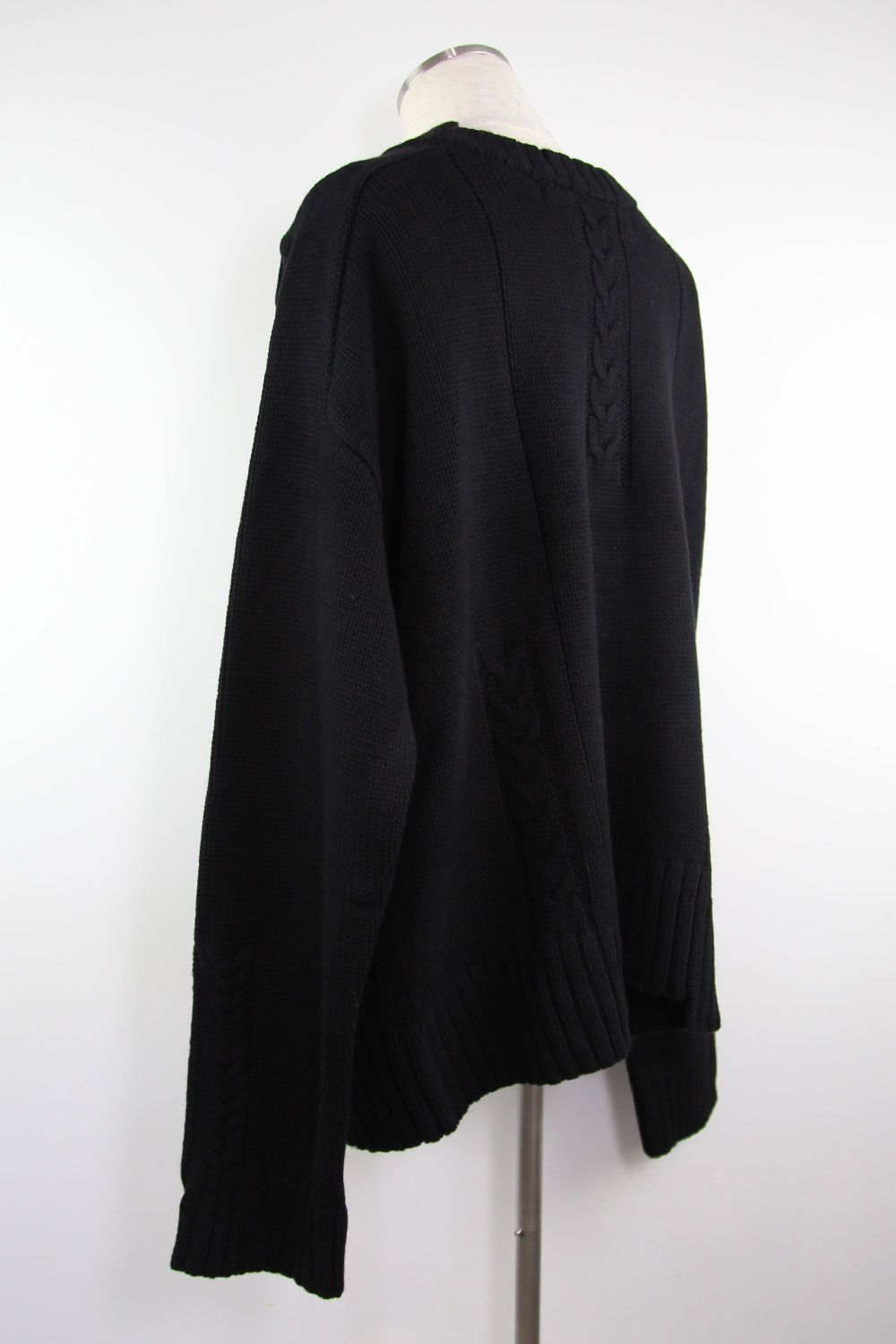 ローゲージニットプルオーバー / Low Gauge Knit Pullover / ブラック