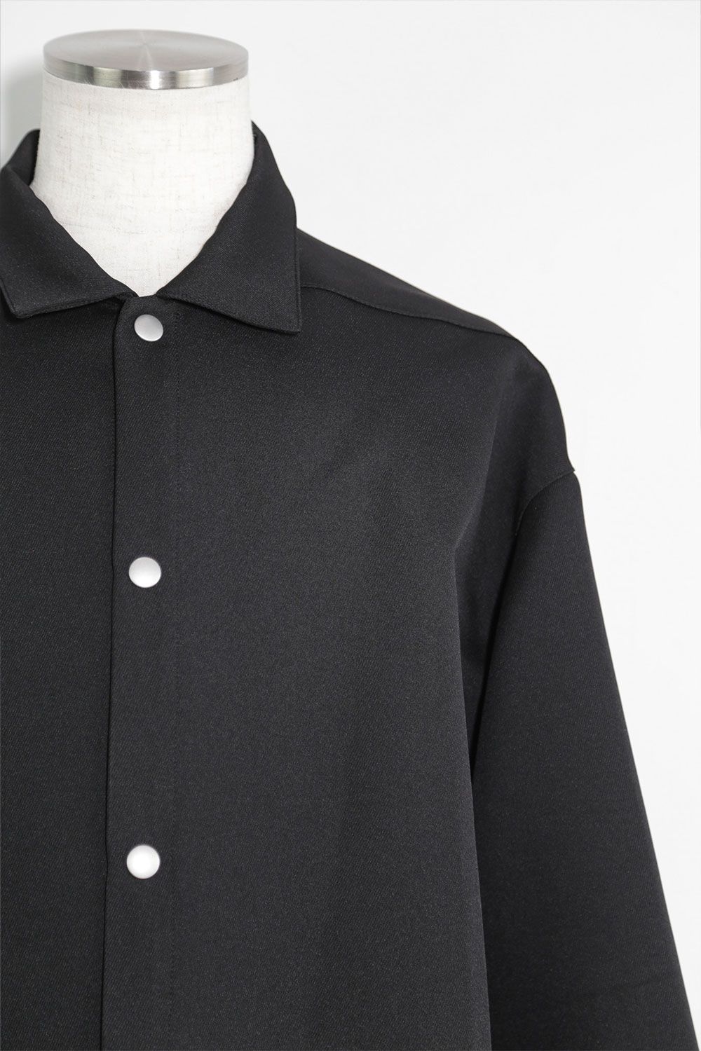 [ラスト1点 サイズ3] ツイードコンビシャツ / Tweed Combi Shirts / ブラック / ag-10084-2