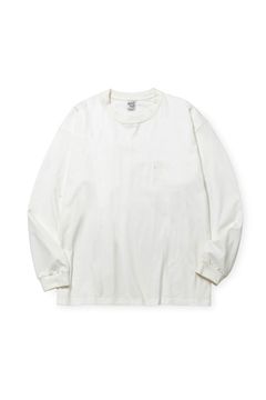 CALEE LOGO DROP L/S TEE / ホワイト