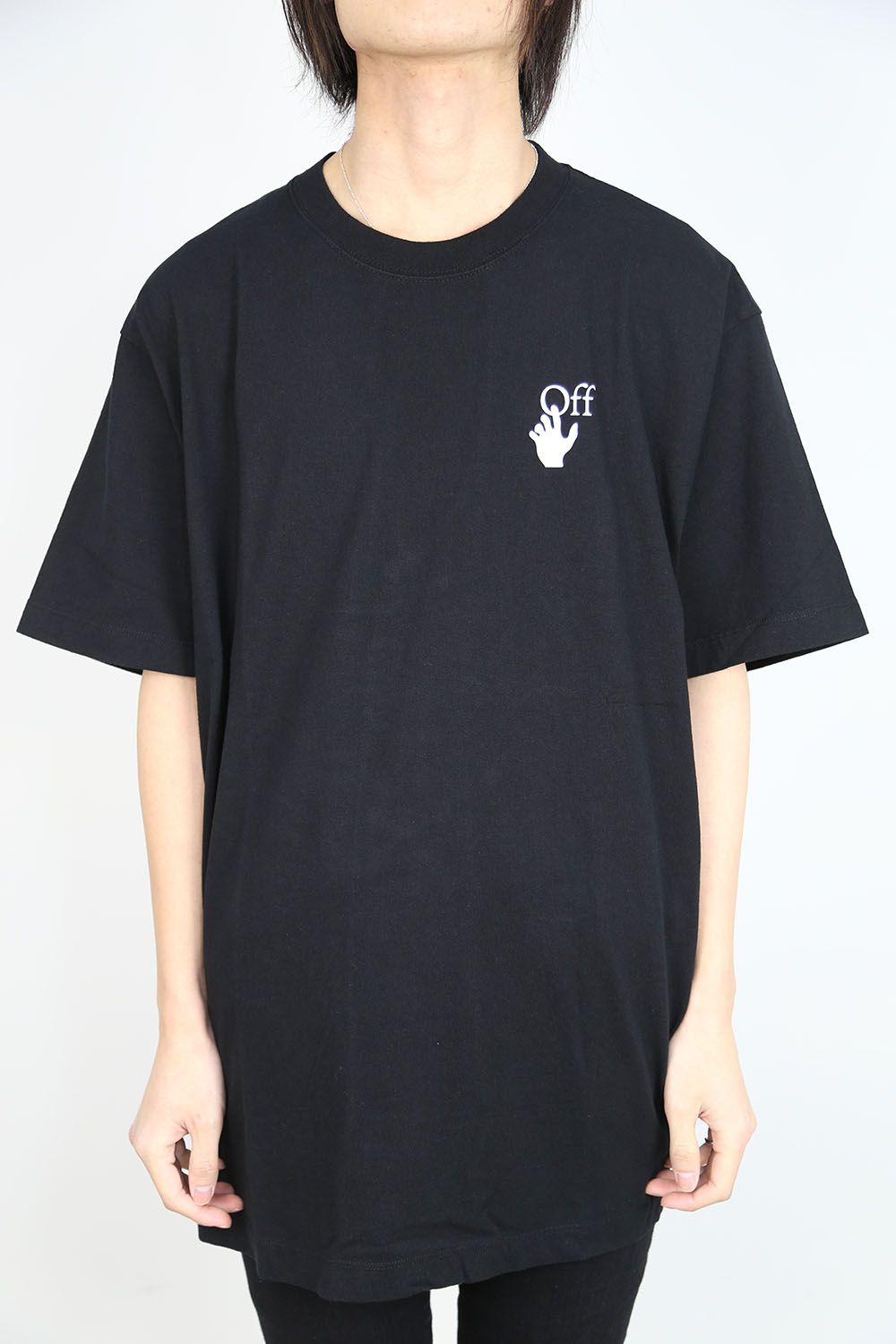 オフホワイト MARKER S/S OVER T-SHIRT Tシャツ 黒 M