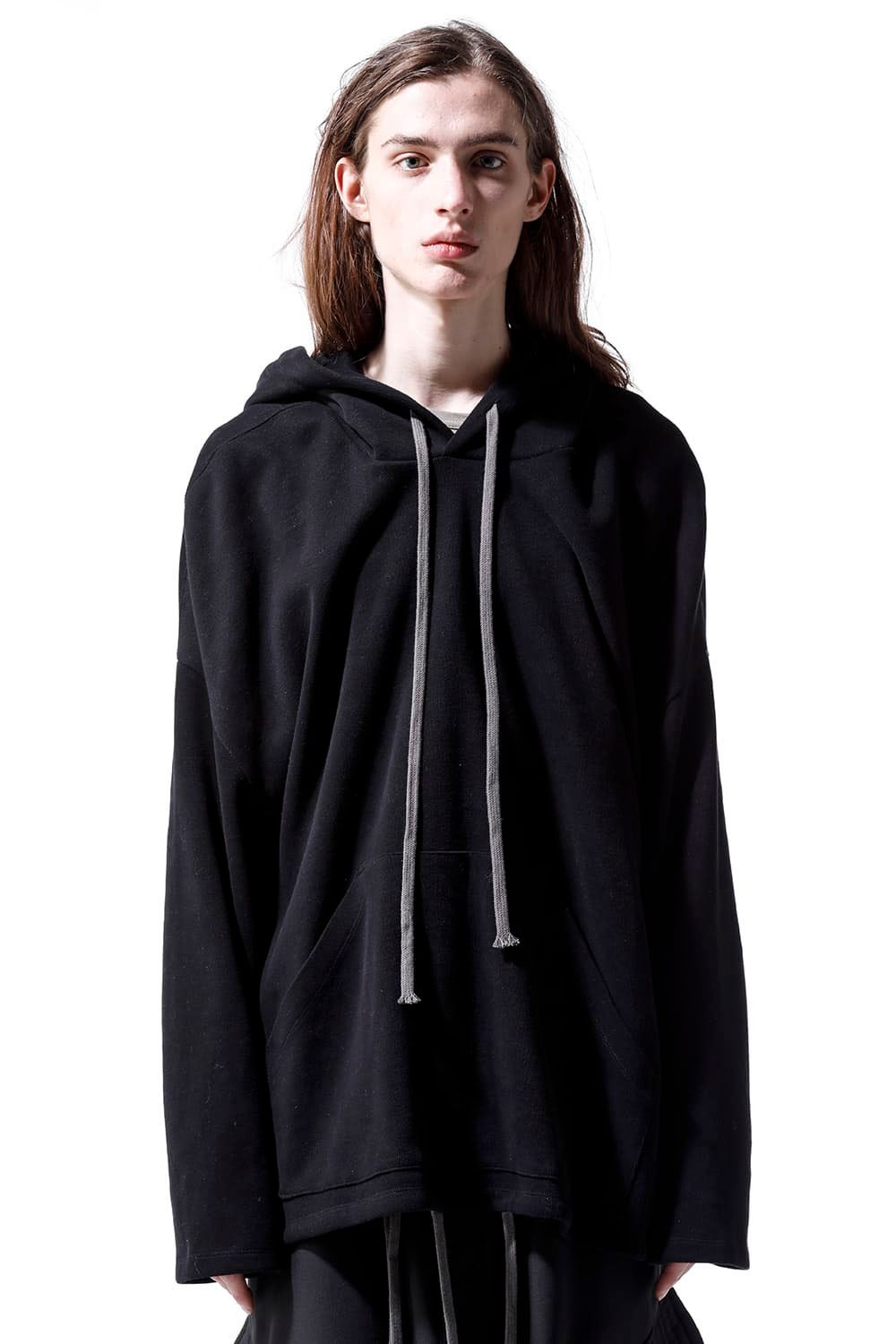 ドルマンフーディーニットプルオーバー / Dolman Hoodie Knit Pullover / ブラック