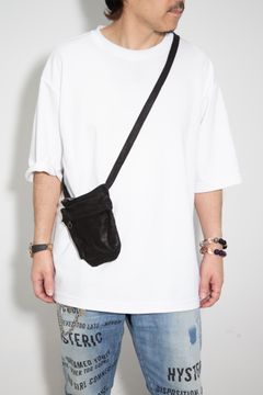 ジャパンショルダー製品染め  ミニショルダーバッグ / ブラック
