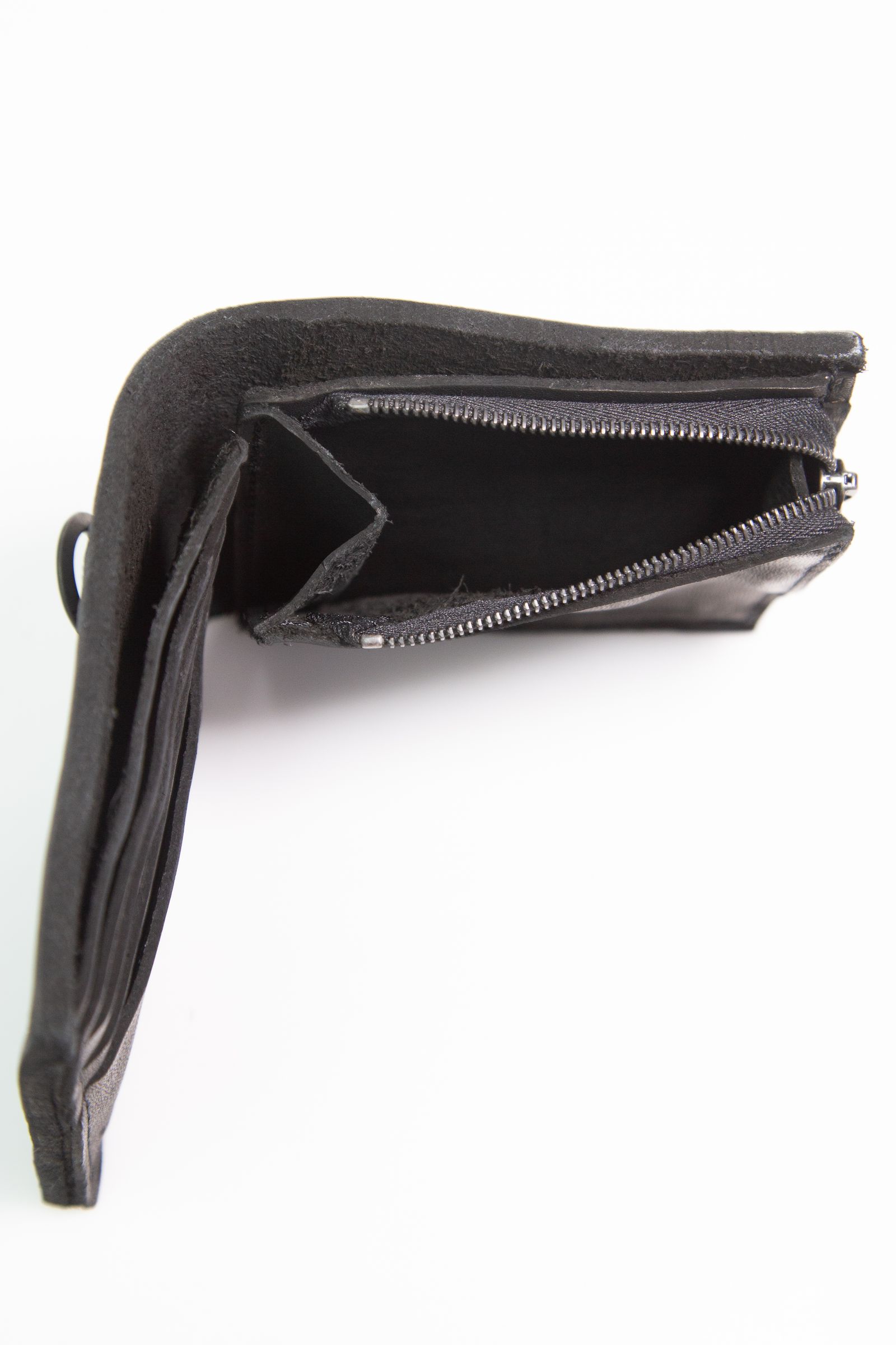 [ラスト1点] JP SHOULDER GARMENT-DYED MINI WALLET / ブラック
