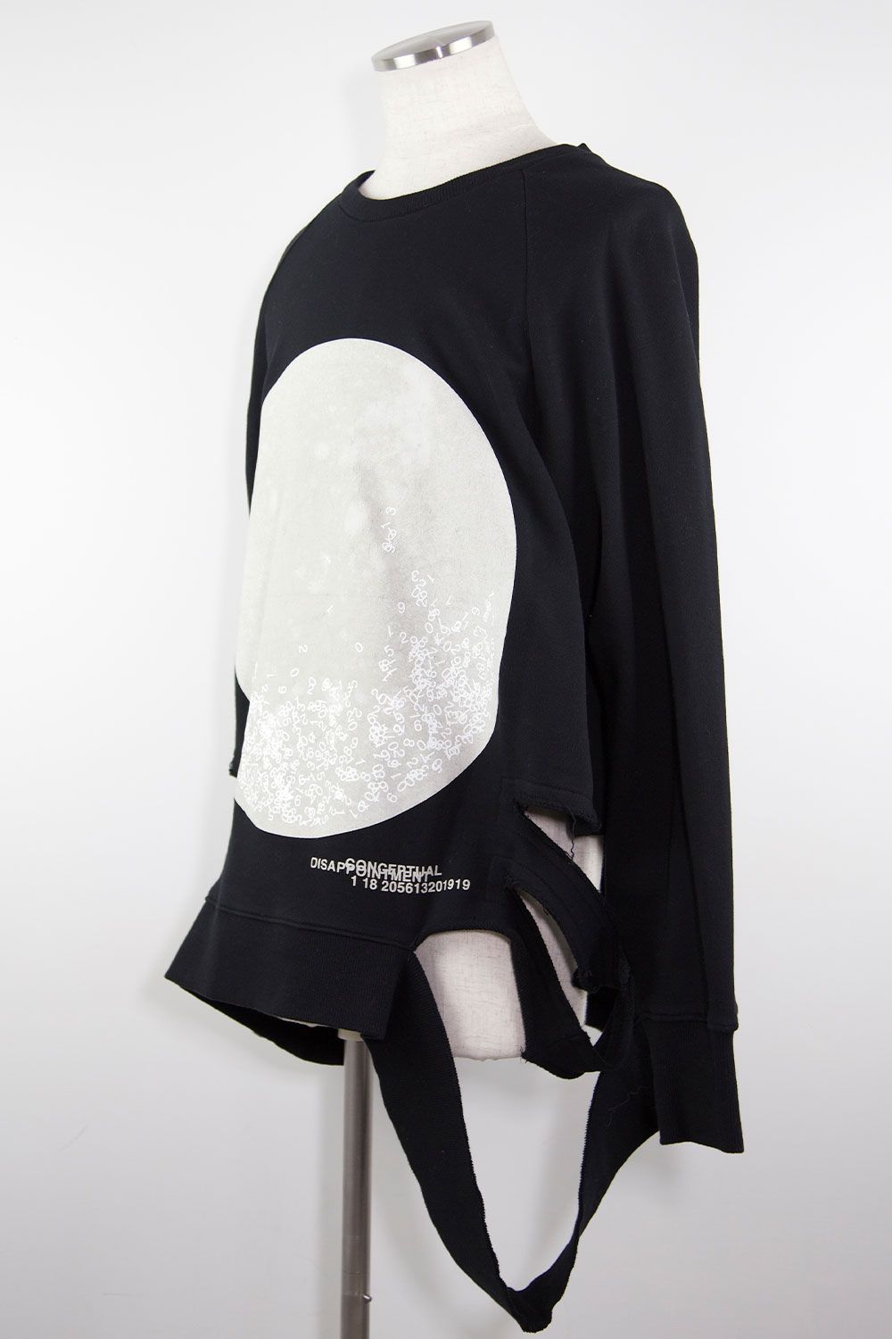 ラグランオーバーサイズトップ / RAGLAN OVER SIZE TOP / ブラック