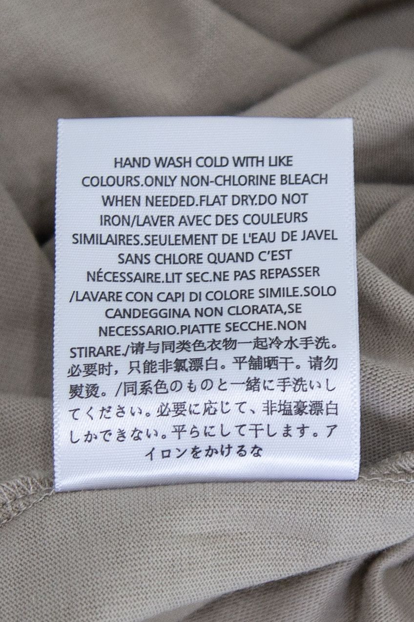 21FW 1POINT LOGO LS TEE / タン