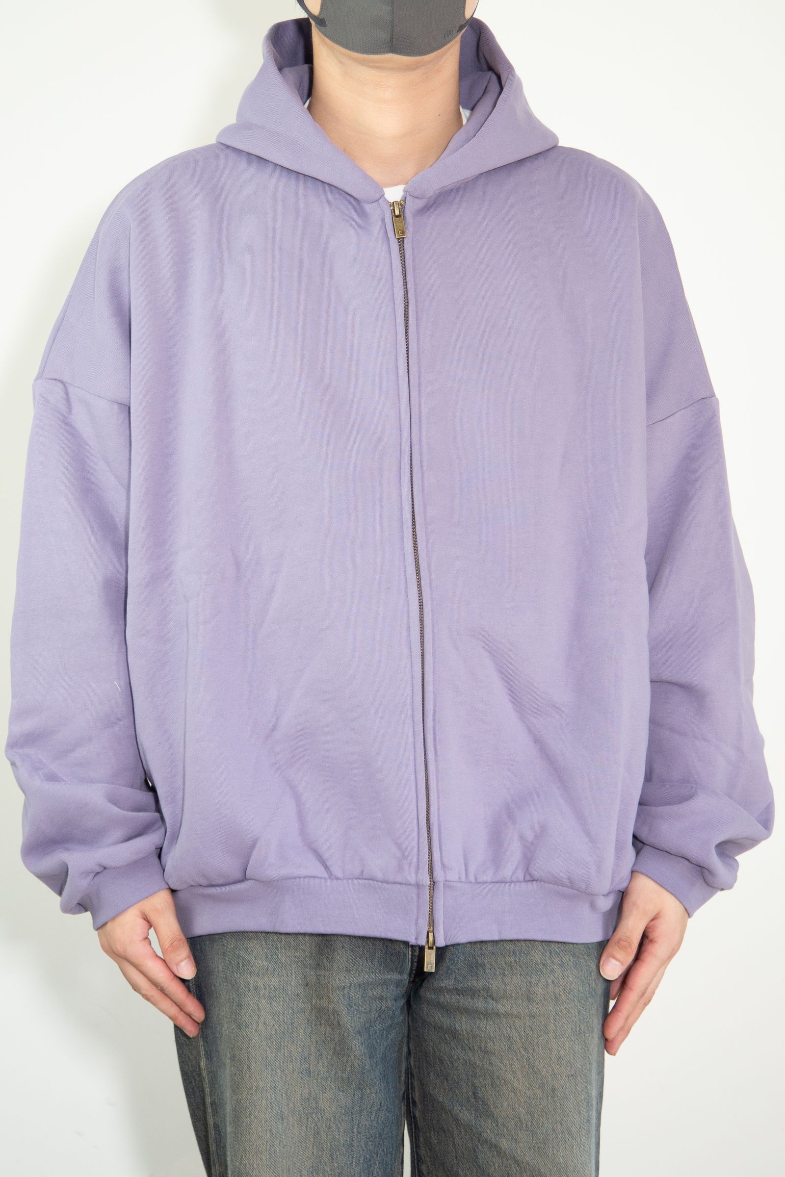 24FW HEAVY WEIGHT FULL ZIP HOODIE / ラベンダー