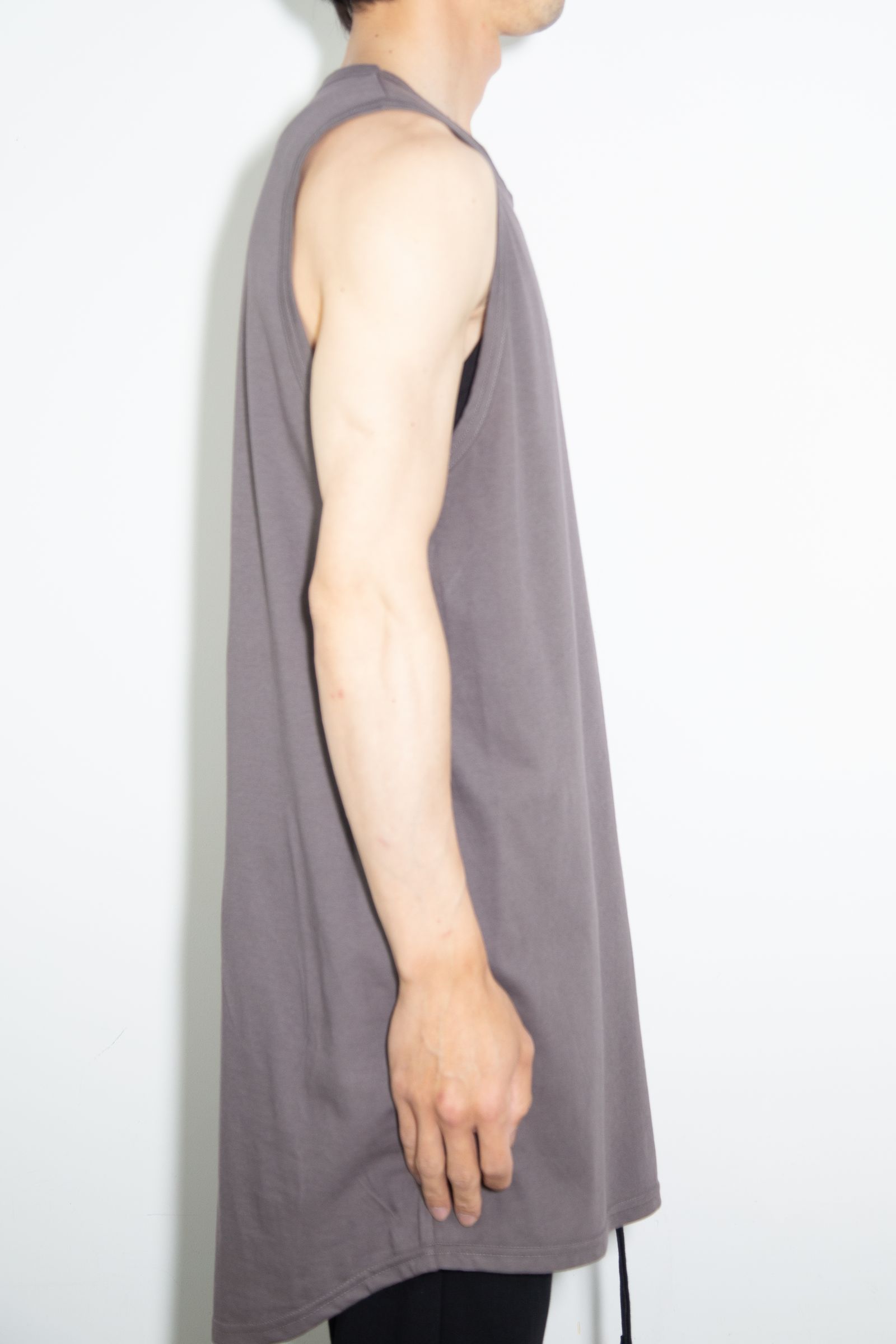 ロングタンクトップ / Long Tank Top / グレー / ag-6083-1
