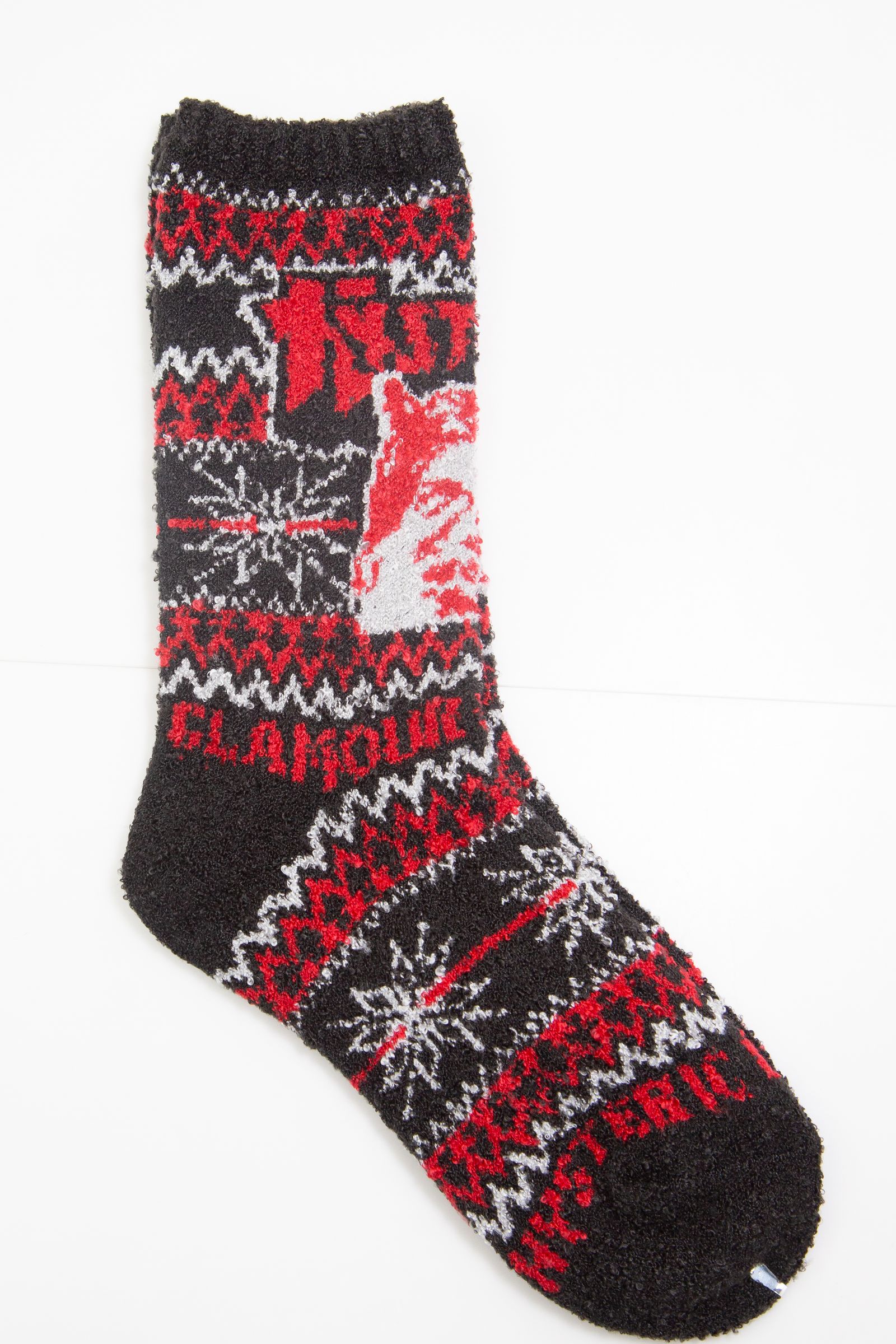 SEE NO EVIL ノルディック柄ソックス