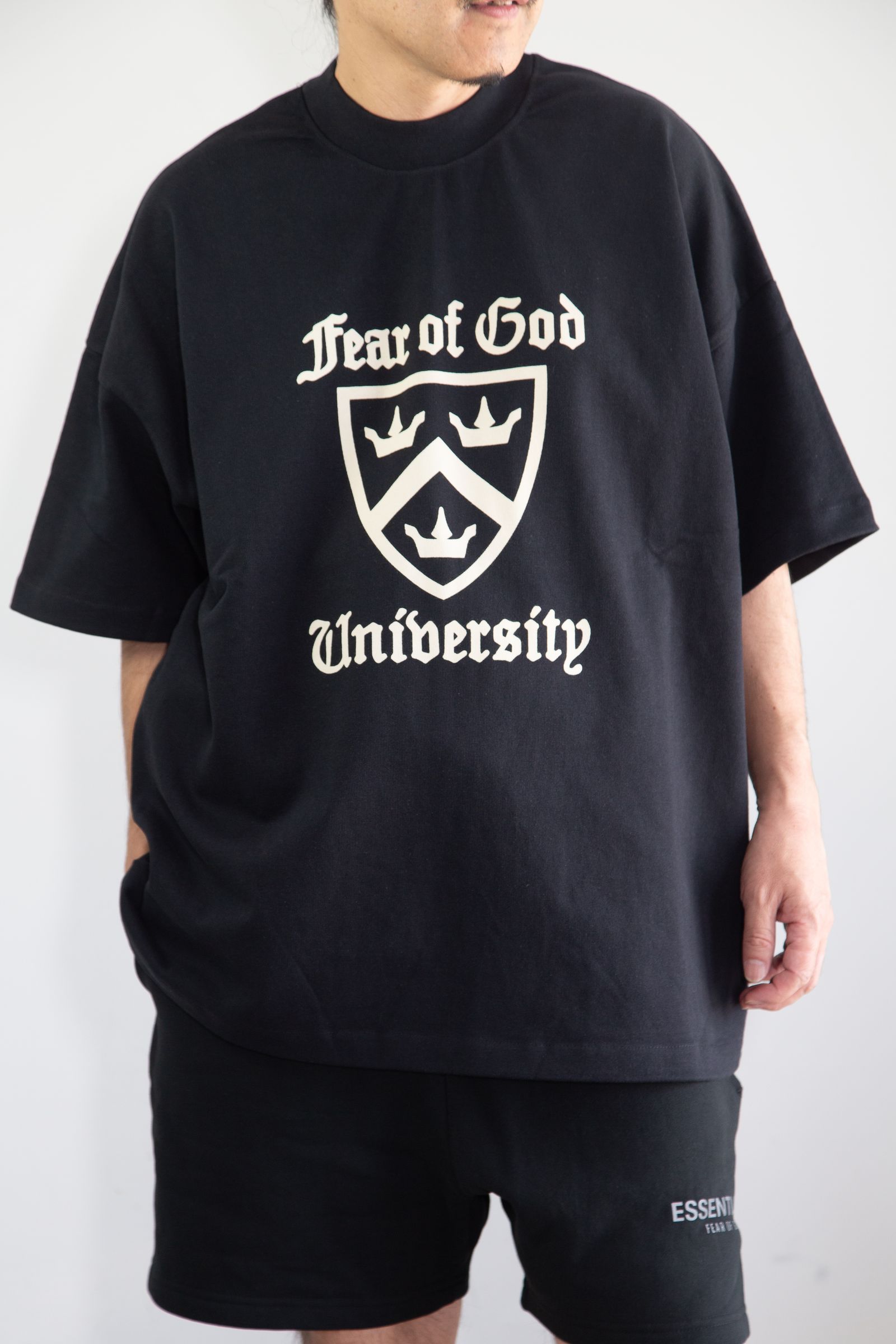 25SS UNIVERSITY HEAVY WEIGHT SS TEE / ブラック