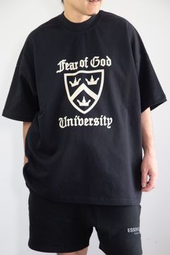 25SS UNIVERSITY HEAVY WEIGHT SS TEE / ブラック