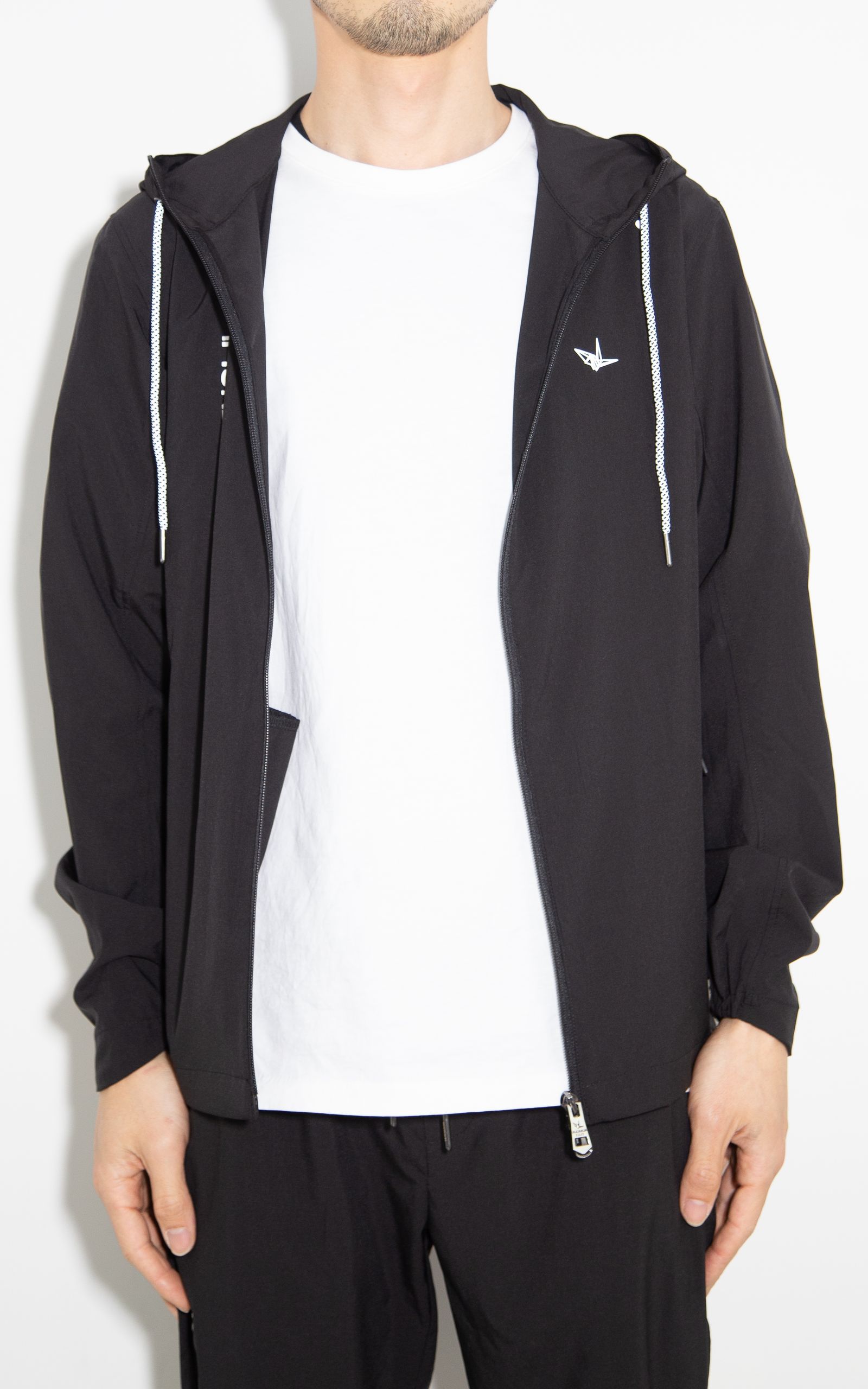 【セットアップ】RUNNING LOGO HOODIE・LONG PANTS / ブラック