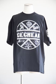 【ICECREAM】 PUFF PRINT COTTON T-SHIRT ICECREAM / ブラック