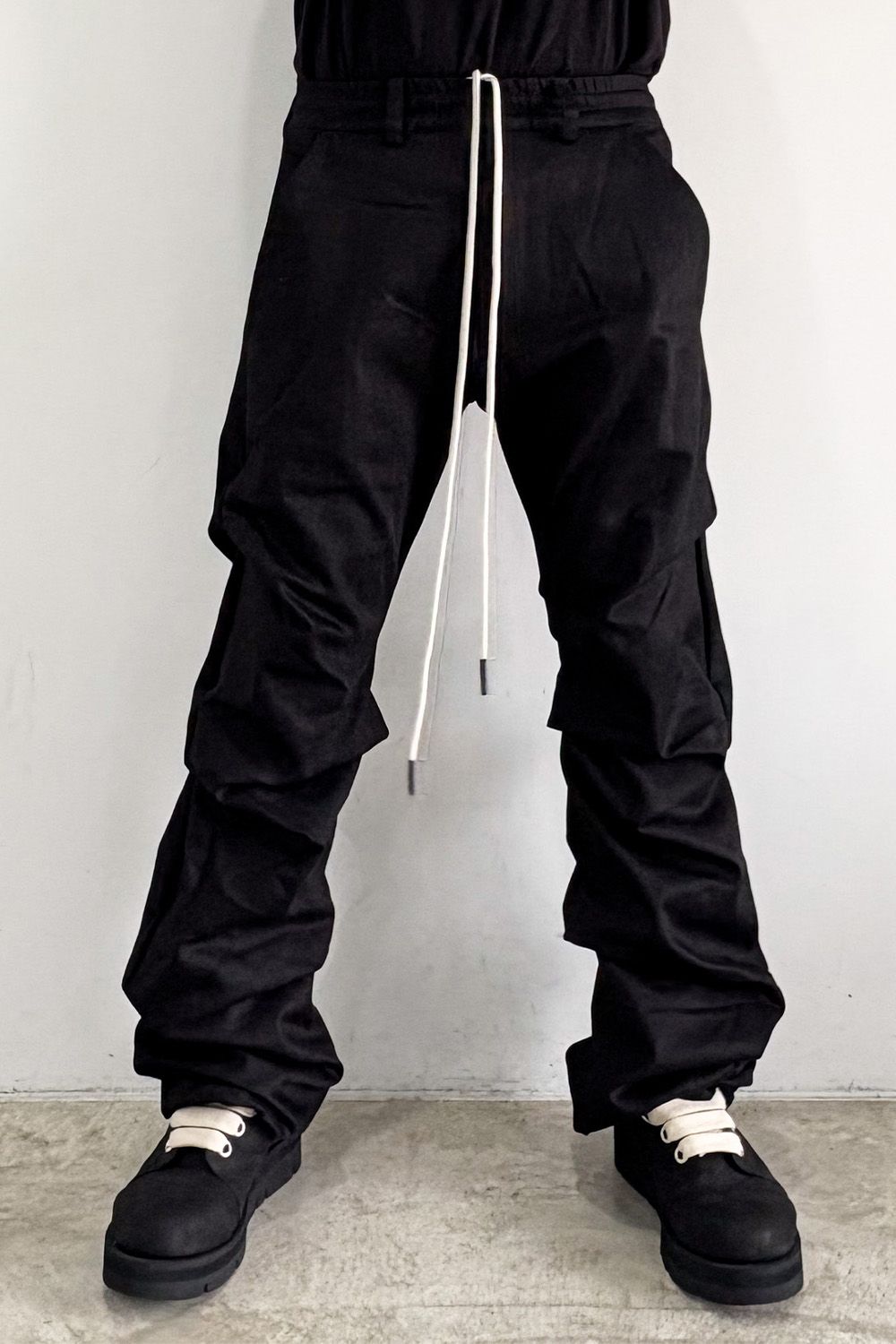 ブーツカットタックパンツ / BOOTS CUT TUCK PANTS / ブラック / ag-8060-2