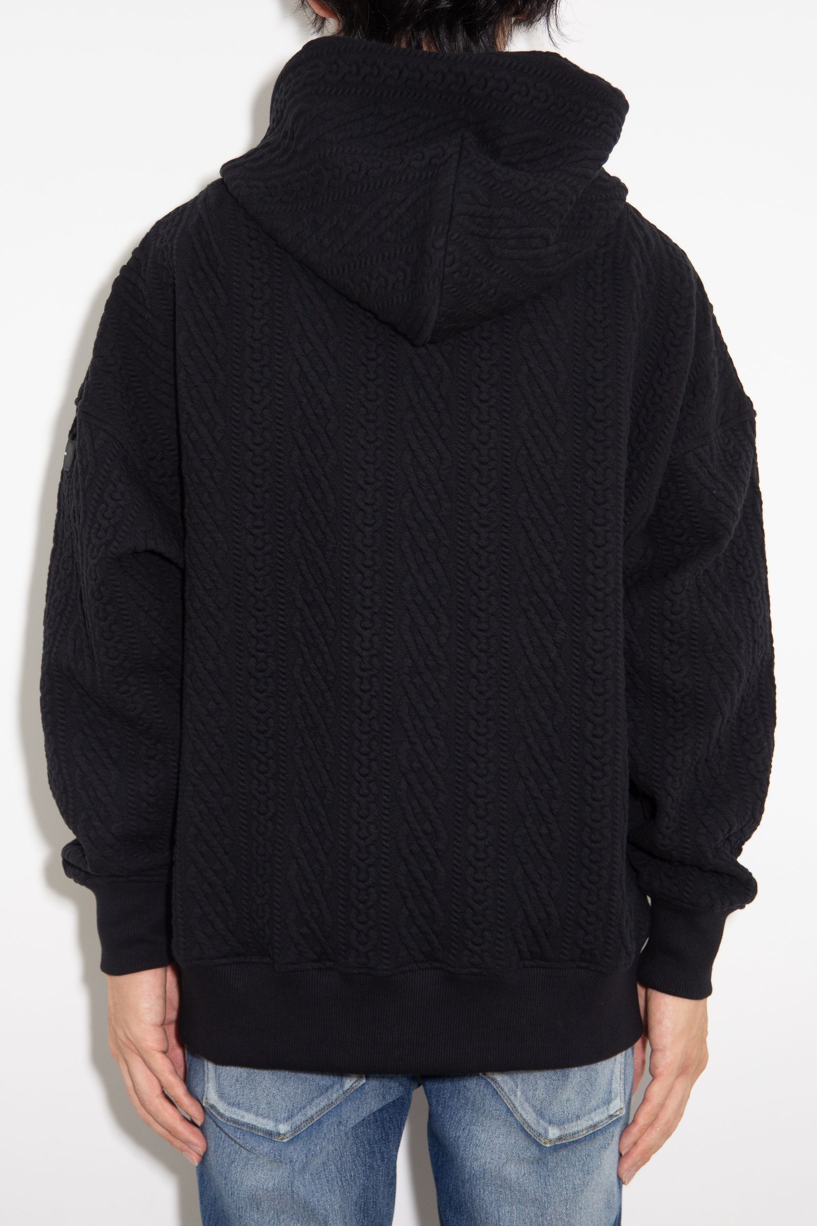 ROPE zip loose hoodie / ブラック