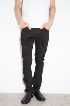 SUPIMA CO STRETCH DENIM SLIM CURVE JEANS / ブラック