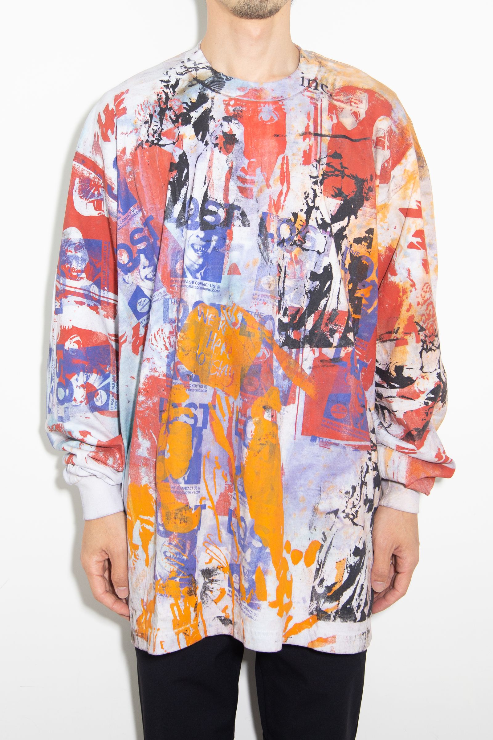 USED LS T- SHIRT  / タイダイ 3
