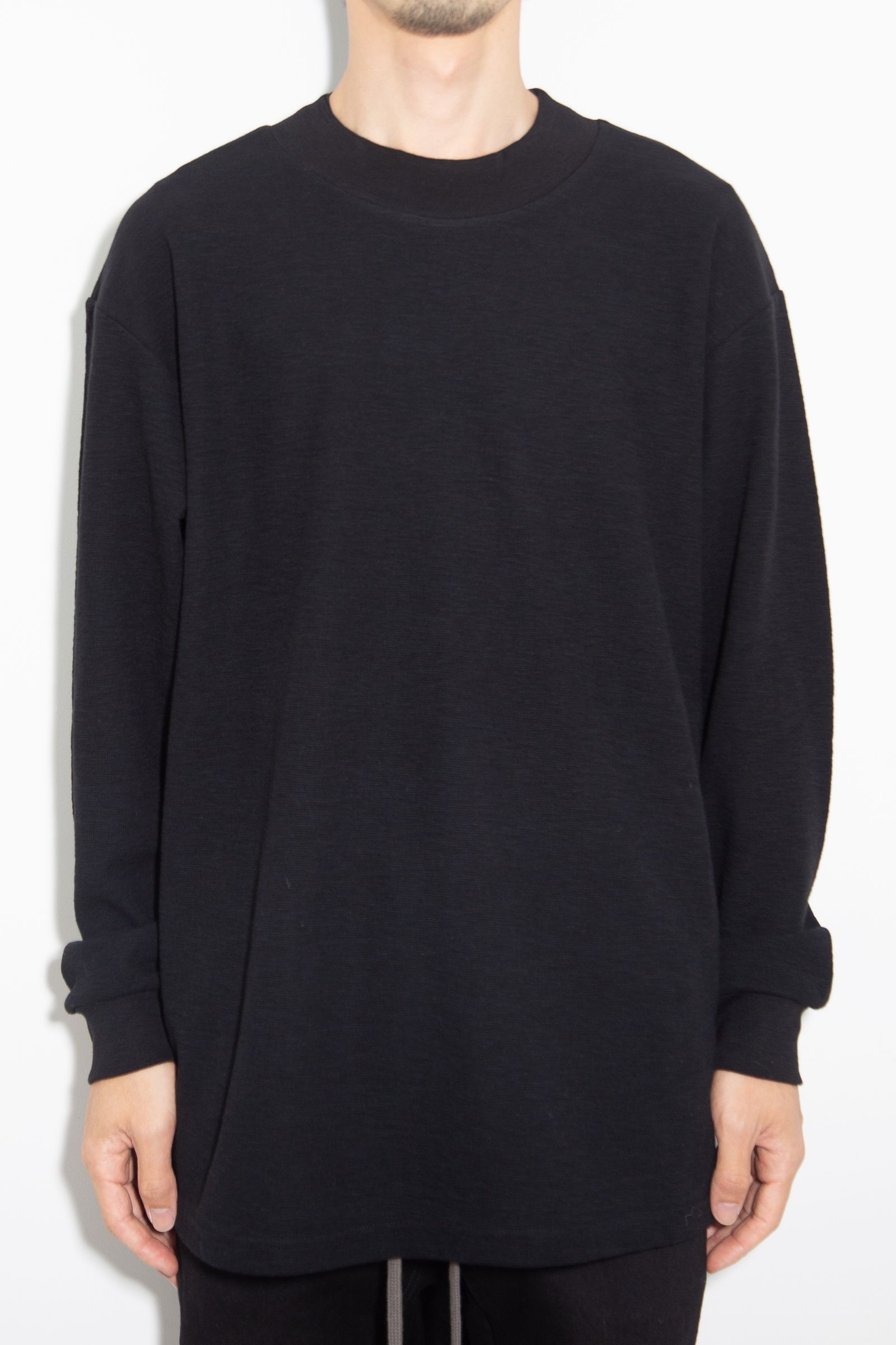 サーフニットリラックスフィットカットソー / Surf Knit Pullover / ブラック / ag-6082