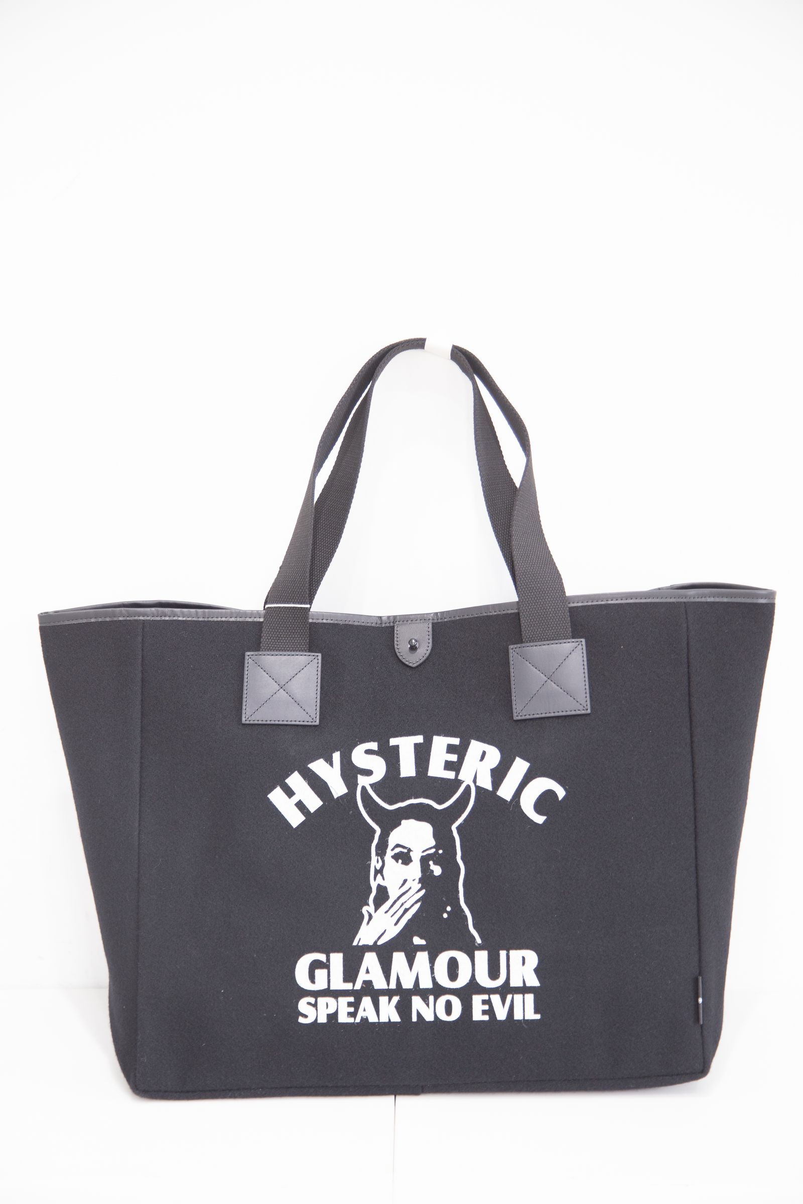 HYSTERIC GLAMOUR - SPEAK NO EVIL トートバッグ / ブラック | Tempt