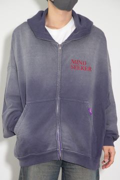 ［ラスト1点 サイズ1］MS Homme Logo Embroidery Zip Up Hoodie / ネイビー