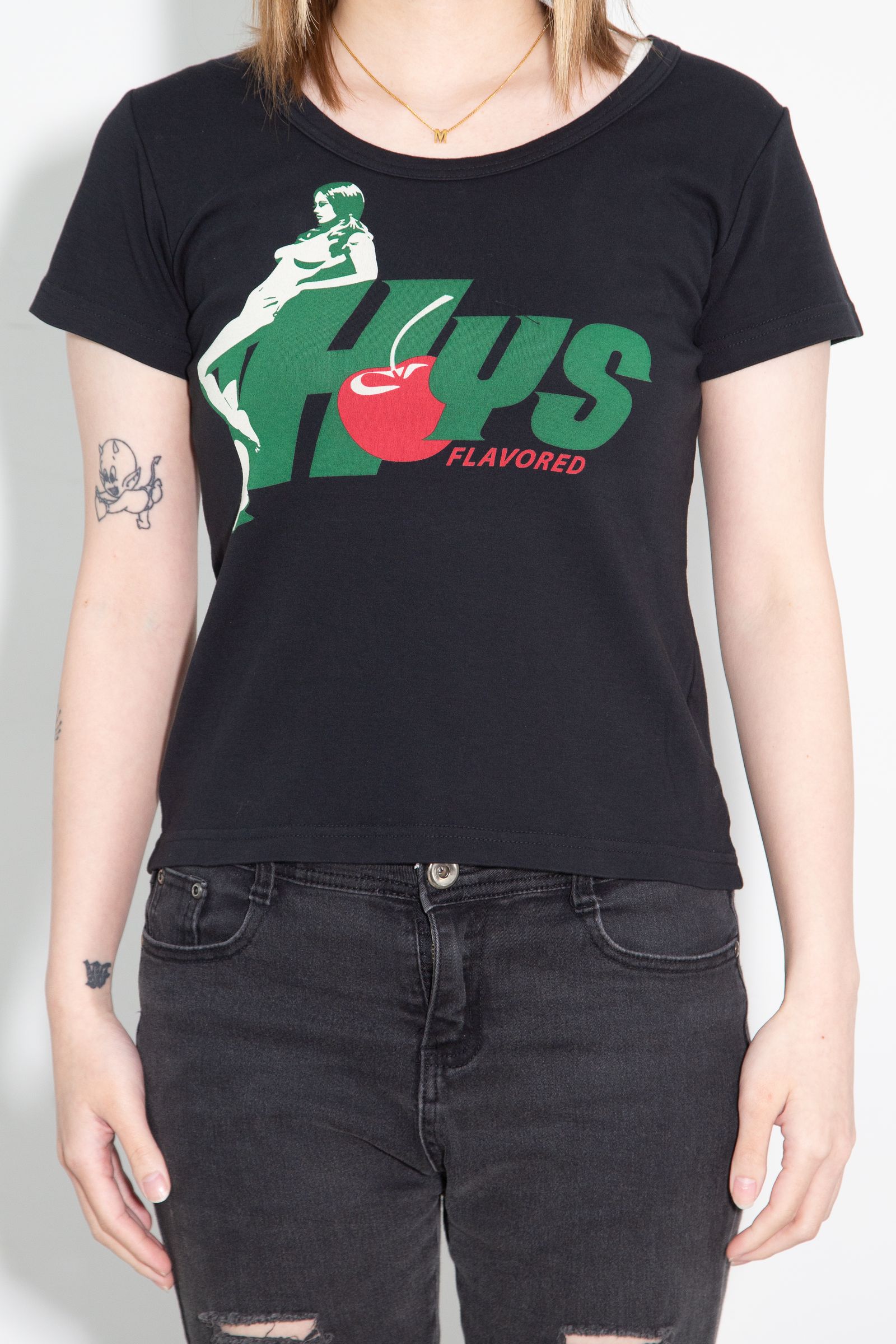 HYS FLAVOR チビTシャツ / ブラック