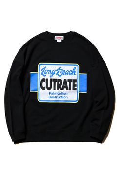 THE TIGER DROPSHOULDER CREW NECK SWEAT / ブラック
