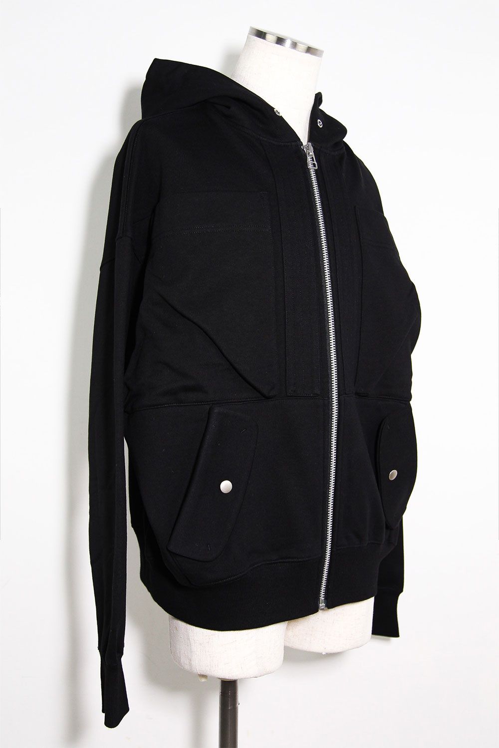 ジップフーディー / Zipp Hoodie / ブラック / ag-10044