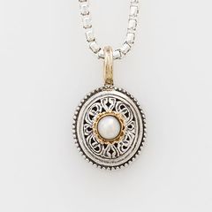 Garden Shadows Small Oval Pendant / GP006