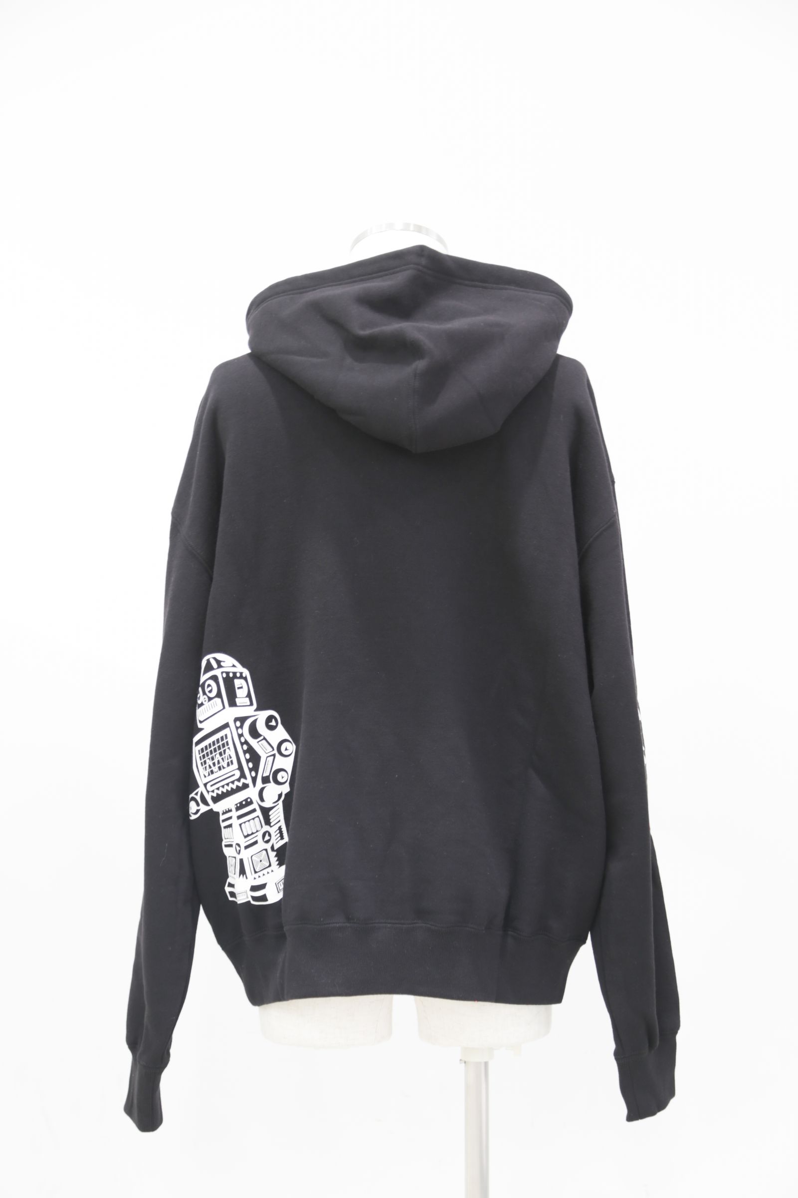【BILLIONAIRE BOYS CLUB】  EMBROIDERED LOGO COTTON HOODIE / ブラック