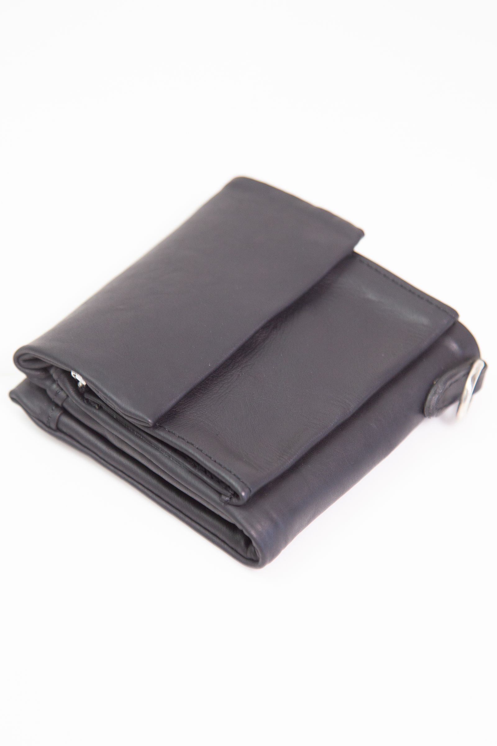 [345-40] GUIDI CALF FRENCH SEAM 2FOLD MULTI WALLET / ブラック