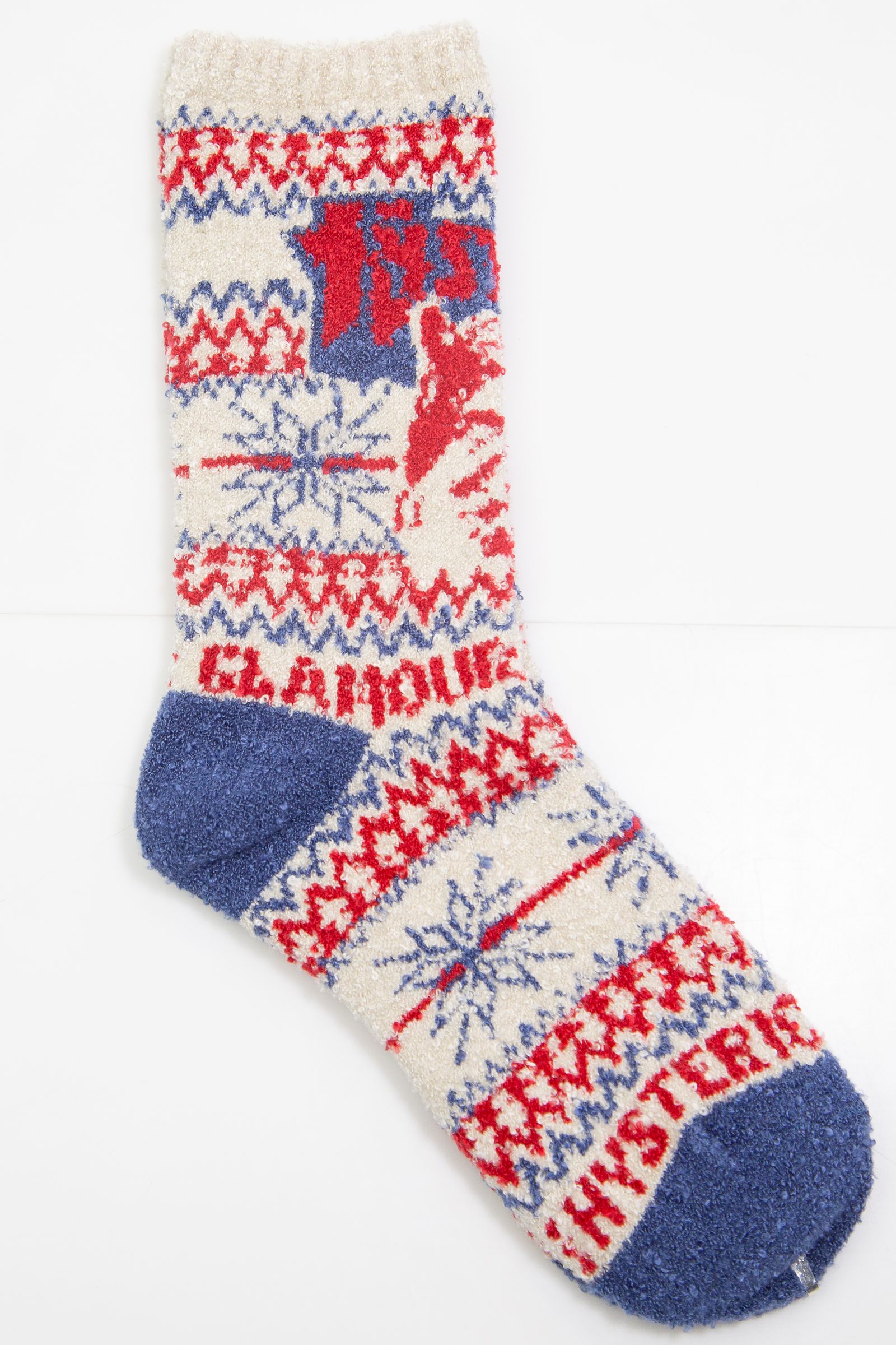 SEE NO EVIL ノルディック柄ソックス