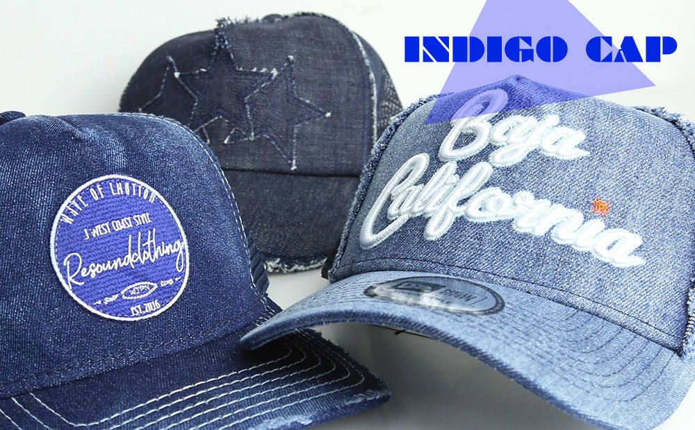 これからの夏に映える！ヴィンテージ感漂うデニムメッシュキャップ