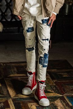【人気定番商品】MICK DENIM JERSEY / ホワイトリメイク