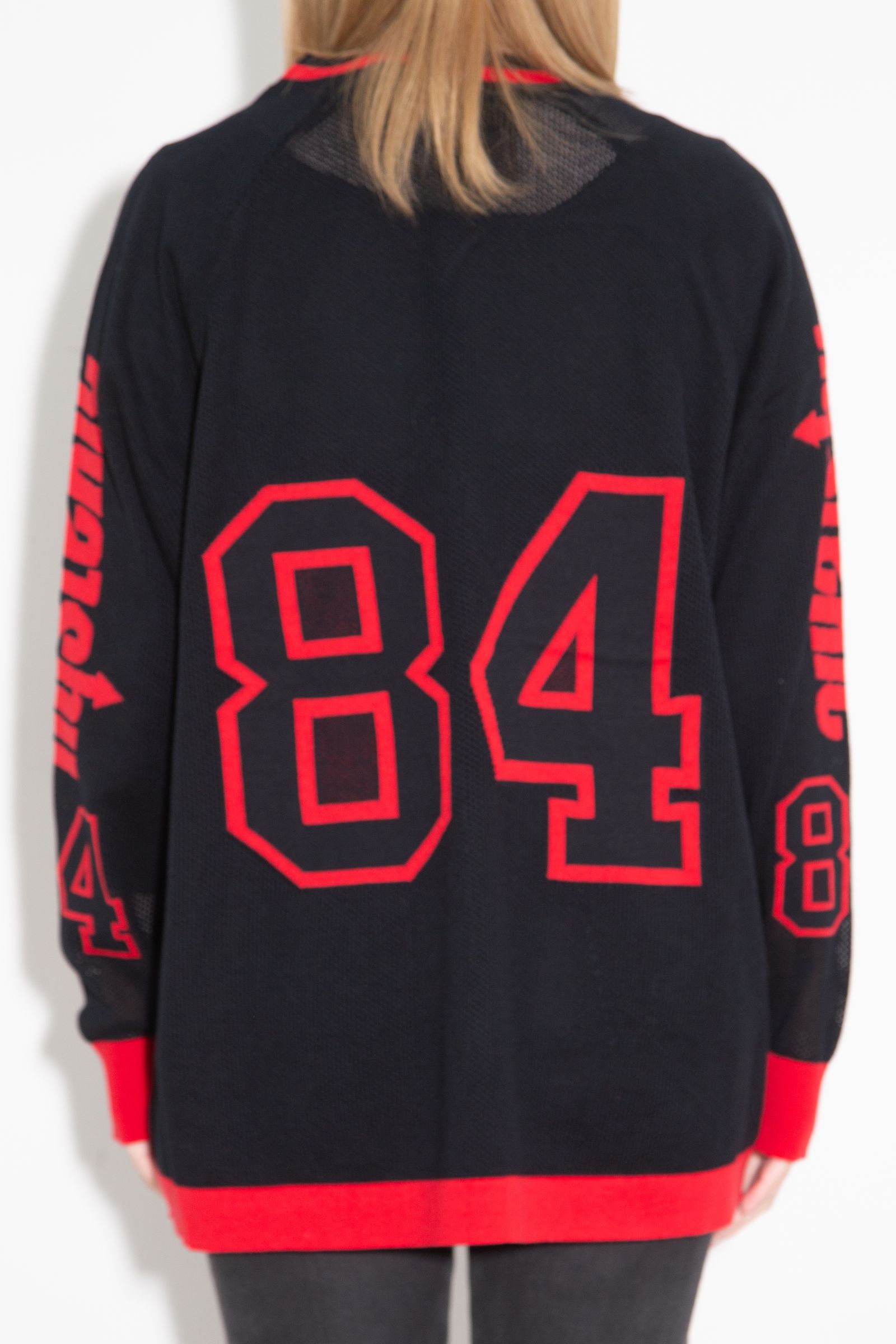 HYSTERIC84ジャカードメッシュ プルオーバー / ブラック