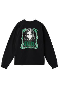 ORNAMENT FACE L/S TEE / ブラック