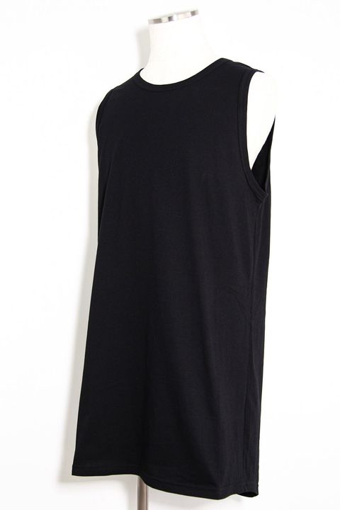 ロングタンクトップ / Long Tank Top / ブラック / ag-6083-1
