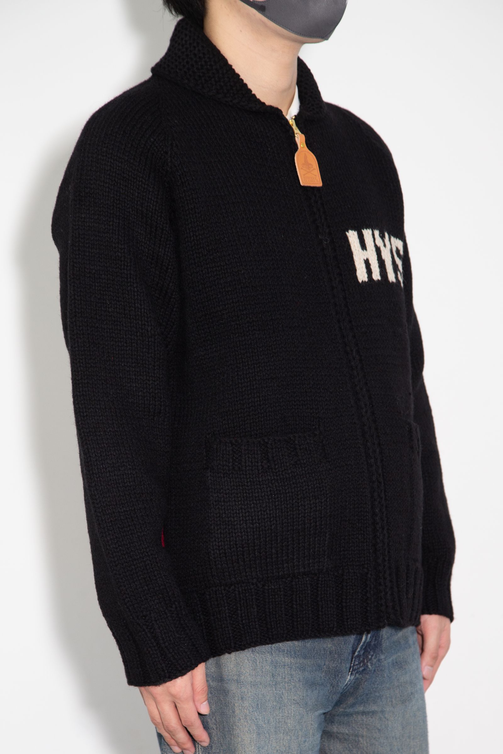 VIXEN GIRL編込 カウチン / ブラック