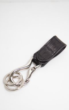 [10月〜11月入荷予定] CROCODILE KEY RING / ブラック