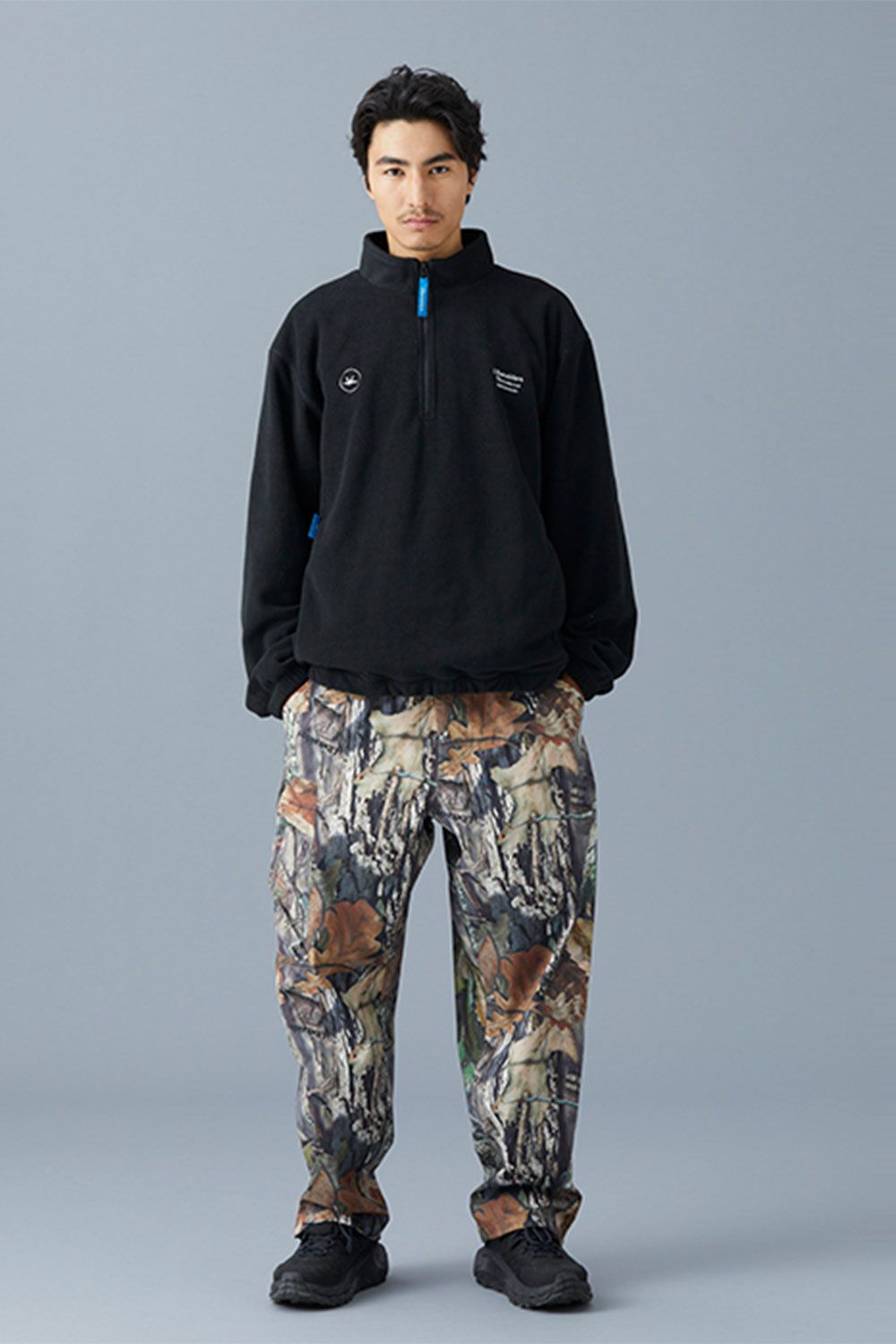 FLEECE HALF ZIP / ブラック