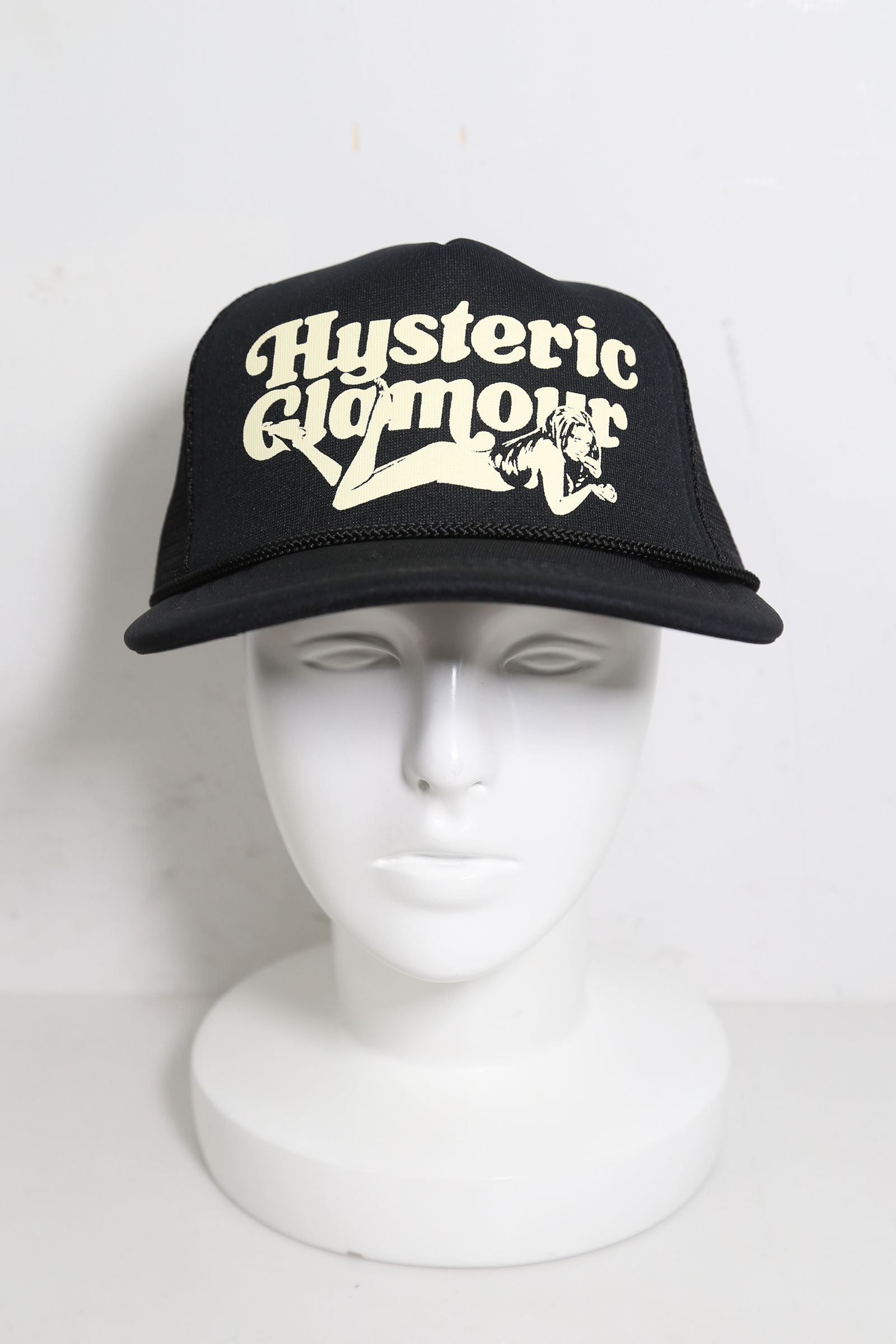 HYSTERIC GLAMOUR - LIE DOWN GIRL メッシュキャップ / ブラック | Tempt