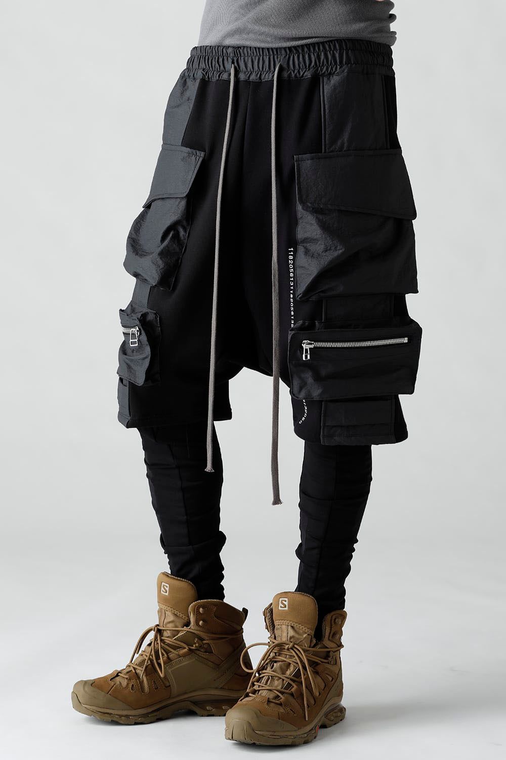 Cargo Sarouel Bomber Heat Shorts / ブラック