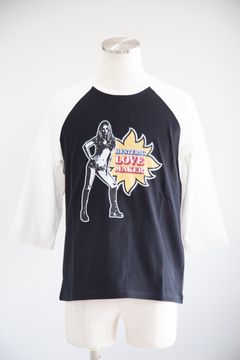 LOVE MAKER 七分袖Tシャツ / ブラック