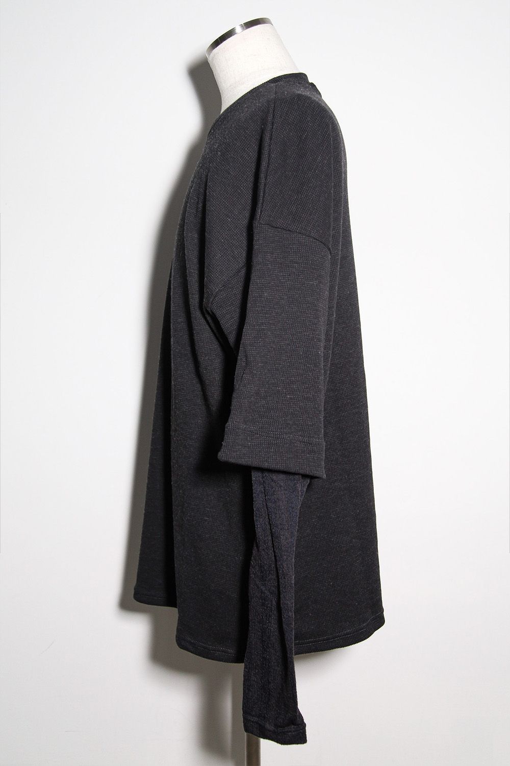 LAYERED CREW NECK TOP / ダークグレー / ag-12111